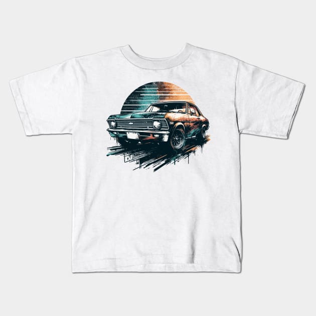 Chevy Nova Kids T-Shirt by Vehicles-Art